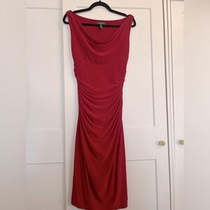 Lauren Ralph Lauren pre loved red dress size 6